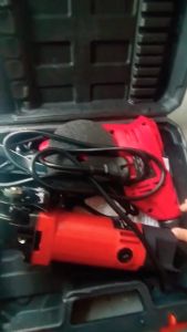 MIKAYO bor listrik+angle grinda set bor listrik murah 10mm Mesin Gerinda Tangan Electric Drill untuk memotong dan mengamplas logam kayu