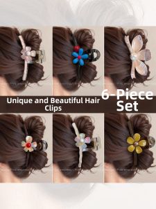 PINK EMPRESS | Elegant Large Hair Clip For Voluminous Hair