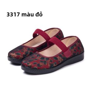 SHIPAILUO | Giày vải Bắc Kinh cổ điển dành cho nữ mùa xuân mới cỡ lớn đế phẳng đế mềm đế mềm thoải mái thoáng khí