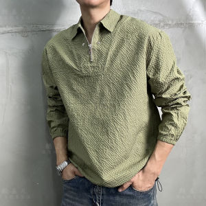 Fashionable Casual 3D Bubble Texture Mens Jacket Versatile Autumn Winter Outerwear for Couples Stylish Urban Style Polo Neck