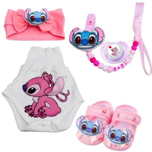 Disney | A Baby Girl Feeding Set Featuring Pacifiers Pacifier Clips Crawling Pants Hair Bands and Shoes Is a Super Beautiful Travel