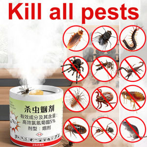 No insects for 10 years Insecticide smoke bomb 360° no-dead-angle killing insect killer Eliminate both insects and their eggs pest control Effective against cockroaches mosquitoes geckos bed bugs centipedes flies ants etc cockroaches killer ant killer杀虫烟剂