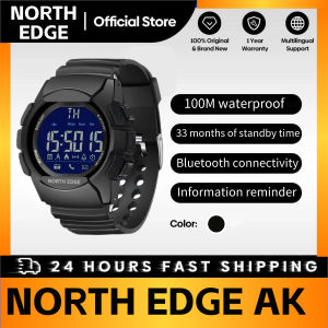 NORTH EDGE AK Men Smart Watch Standby Time Smartwatch stopwatch Pedometer Distance Calories Military Clock Waterproof 100m Alarm