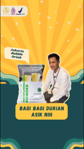 Bubuk Minuman Premium DURIAN 1Kg || Jakarta Bubble Drink | BPOM&HALAL