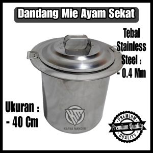 Dandang Mie Ayam Sekat Permanen Ukuran 40 Bahan Tebal