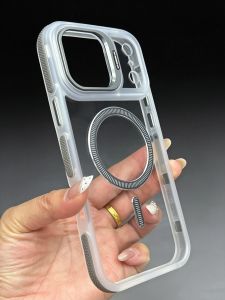 szhaiyu | Luxury Matte Magnetic For Magsafe Wireless Holder Phone Case For iPhone 18 17 16 15 Pro Max 14 13 12 11 Pro Plus Protect Cover
