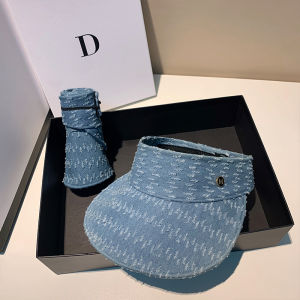 Summer Sun Protection Sun Hat Worn out Denim Visor Cap Casual All-Matching Sun Hat Lightweight Ventilation Cap Trendy for Children