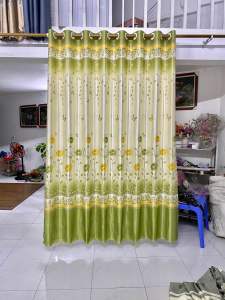 Rèm vải gấm hoa tuy liploại dày dặn bền bỉ che ngoài trời cũng ok rèm cửa sổ cửa chính ngăn phòng