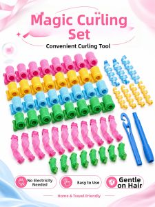 IMLUCKY | Easy-to-Use Non-damaging Hairstyling Rollers Plastic Hair Waver