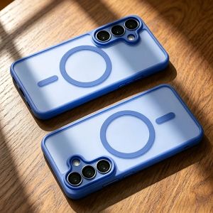 Matte Magnetic Case For Samsung Galaxy S26 S25 S24 S23 Ultra Plus FE A57 A56 A37 A17 A16 A26 For Magsafe Wireless Charge Cover