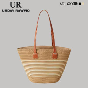 Túi Đeo Vai Dệt Rơm URDAV RAWVIO Bohemian Triangular Túi Đeo Vai Thường Ngày Cho Thanh Thiếu Niên Đi Biển Đi Làm Túi Tote