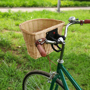 YYBAIO | Woven Rattan Storage Bicycle Basket