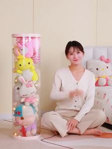 ** ⭐จัดส่งในกรุงเทพ⭐ถังเก็บตุ๊กตาแบบใส ถังโชว์ตูกตาแบบใหม่ ทำจาก มีไฟตกแต่ง ที่เก็บของเล่นตูกตา PVC ถังโชว์ตูกตาแบบใหม่ ทำจาก 120cm/150cm ที่เก็บของเล่นตูกตา