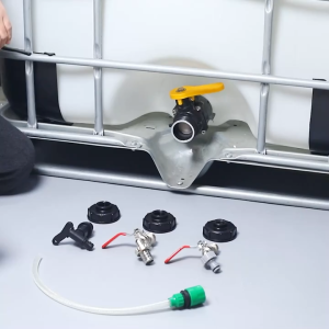 lubang 1/2" 1" Ibc Tank Adapter Kran Tutup Keran Sambungan Konektor Adaptor Tangki Ibc