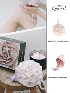 KRRAMEL | High-Quality Non-Dissolving Rose Bath Ball Soft Large Bubble Bath Ball