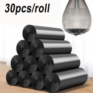 30Pcs/Roll 10Rolls Garbage Bag Disposable Plastic Trash Bags Household Cleaning Waste Bag Trash Bag