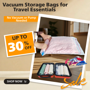 8 Pack Roll Up Compression Bags Reusable Vacuum Storage Bags for Travel Organizer Saving Space in Suitcase  No Pump Required