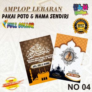 Amplop Costum Lebaran Costum Nama Dan Foto Sendiri Uk Kecil Isi 20  Amplop Lucu Unik Y&HYudhaGrafika