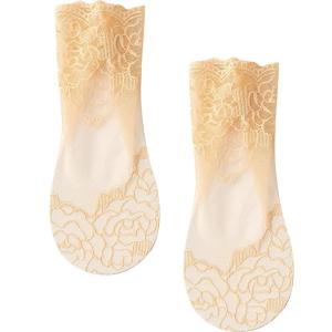 JIAZINI | Summer Lightweight Cotton Short Socks with Crystal Lace Design