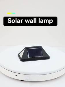 1/2/4/8/10PCS 100 LED Solar Wall Lamp 4 Sides Luminous With Motion Sensor Outdoor Garden Courtyard Waterproof Wall Light