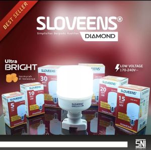 LAMPU LED PUTIH 10/15/20/30 WATT BOHLAM TERANG MURAH SLOVEENS