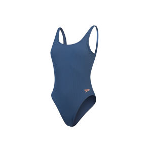 Speedo | Retro Large Back Cutout Textured Leisure Slim Fit One-Piece Swimsuit