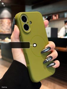 Ốp lưng điện thoại DAIMANG cho iPhone 16 Pro Max 15 Pro 14 13 12 16e silicon có magsafe