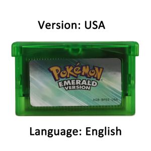 Bandai | 2026 New 32Bit Pokemon GBA Game Card Emerald FireRed LeafGreen Ruby Sapphire Shiny Label Multi Version EUR/USA
