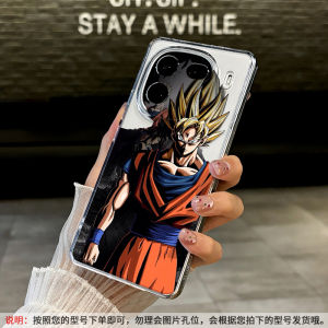 Transparent Full Cover Shockproof Phone Case for IQOO15 Dragon Ball Z Saiyan Goku 13 New Model Womens Mens Protective Cover