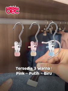 [BEC] Gantungan Jepit Mini Multi-Fungsi | Gantungan Jepit Stainless Steel | Gantungan Jepit Serbaguna