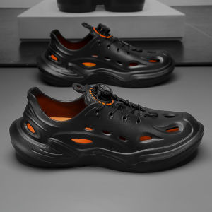 Mens Summer Outdoor Sports Sandals Anti-Slip Deodorant Driving Beach Shoes Slip-On EVA Material Breathable Thick Bottom