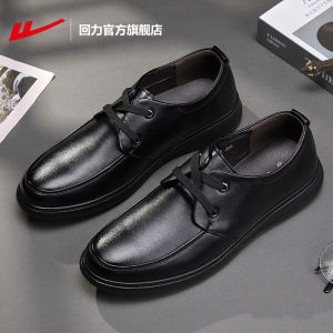 Waterproof Mens Martin Boots PU Leather Motorcycle Style Work Boots British Style Mid-Calf Boots round Toe Thick Sole