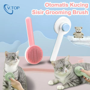 V.TOP Sisir Grooming Pencet Kucing Anjing / Pet Grooming Brush Sisir Bulu Hewan Sisir Hewan Peliharaan / Sisir grooming Kucing Anjing Import