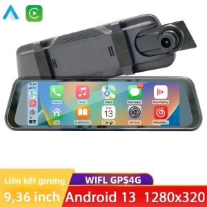 Đài Radio Xe Hơi Bluetooth MP5 BQCC 9.36 Inch Cầm Tay Với Màn Hình Cảm Ứng HD Hỗ Trợ Android Auto USB DVR Hình Ảnh Camera Lùi Hỗ Trợ Nhiều Định Dạng