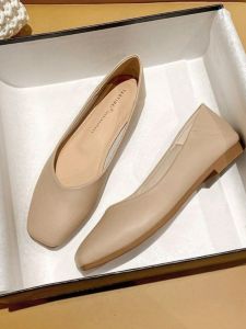 Giày Đơn Da Đế Mềm Mùa Thu Cho Nữ Giày Làm Việc Đa Năng Giày Mary Jane Giày Đế Bằng Đế Cao Su Chống Trượt