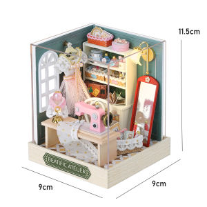 Wooden Mini Doll House DIY Miniature Small House Kit 3D Puzzle Assemble Building Model Toys Home With Furniture Lighting Gifts