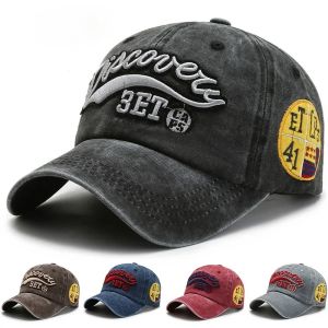 2026 Baseball Caps Men and Women in Spring Summer Retro Denim Featuring Letter Embroidery Multifunctional Sun Hats Snapback