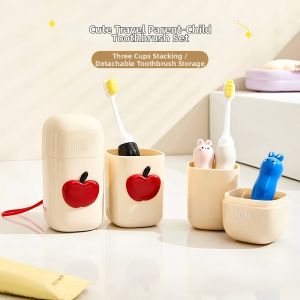 HALEXIONG | Portable Parent-child Travel Toothbrush Set