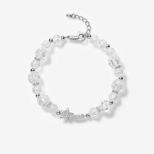 HEFANG Jewelry | White Crystal Shooting Star Stylish Everyday Luxury Bracelet