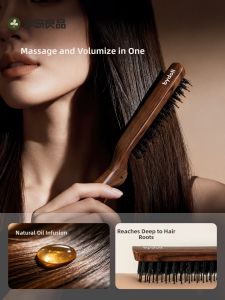 Bydoll | Boar Bristle Top-volumizing Comb Compact Portable Hair Care