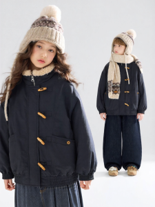 MUCMUKN | Bull Horn Buckle Nordic Style Winter Cotton Coat