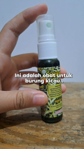 Daun Kitolot Spray 30ML Obat Vitamin Burung Anti Sakit Mata Merah Katarak Berlendir Bengkak