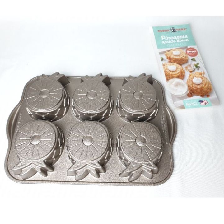 Nordic Ware Pineapple Upside Down Cakelet Pan Lazada