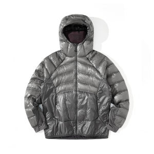 Hooded Down Jacket Windproof Breathable Warm Lightweight