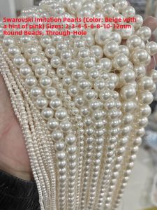Simulated Pearl Beads for Jewelry Making