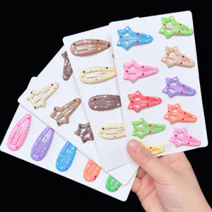Childrens BB Clips Baby Star Hair Clips Little Princess Colorful Hair Cards Edge Clips Bangs Clips Girls Hair Accessories
