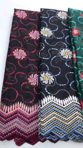 Premium African Dry Cotton Lace Fabric - Nigerian White Swiss Voile Lace with Floral Embroidery for Wedding Dresses & Blouses