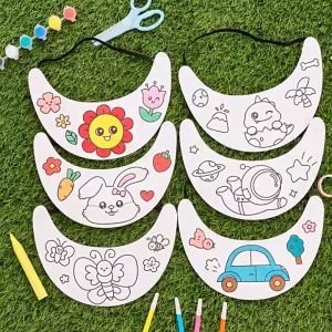 Cartoon DIY Graffiti Sun Hat Painting Cap School Office Supplies