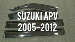 กันสาด กันลม คิ้ว ดำทึบ ซูซุกิ Suzuki APV 2005 2006 2007 2008 2009 2010 2011 2012 ใส่ร่วมกันได้