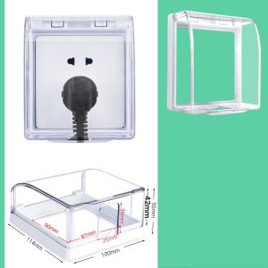 Hộp Đựng Chụp Ổ Điện Chống Nước Dán Tường An Toàn Cho Gia Đình